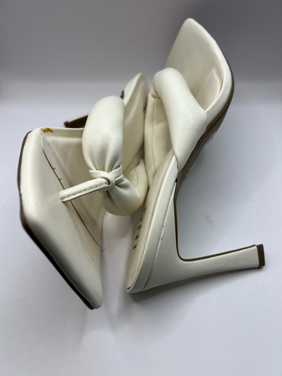 INC International Concepts White Knotted Thong Slide Sandals - Picture 5 of 6